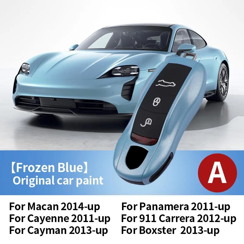 Car Key Paint Protective Case Keyless Cover For Porsche Cayenne Mancan Panamera 911 718 Boxster Cayman Taycan Replacement Shell