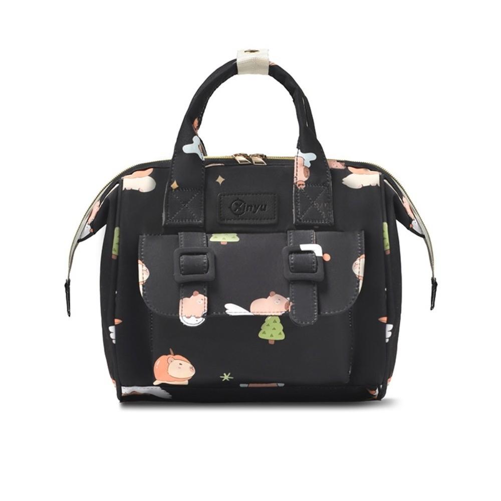 

Large Capacity Travel Backpack Multifunctional Breastfeeding Bag Cute Baby Diaper Bag Travel Use чёрный