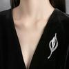 Common Callalily Brooch Pin for Women, Rhinestones Inlaid Brooch Pin for Dress, Coat, Shawl, Gift for Mother, Wedding
