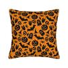 Pillow Case Halloween Pumpkin Striped Geometric Seamless Pattern Comfy  Pillow Cover For Sofa Car Home Decor Funny Pillowcases