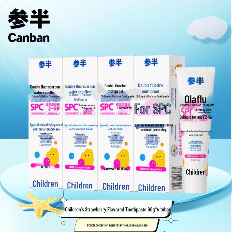 

Canban Kids Strawberry Olafluor Toothpaste