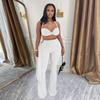 Summer Women's Sexy Strappy Bandeau Long Pants Set