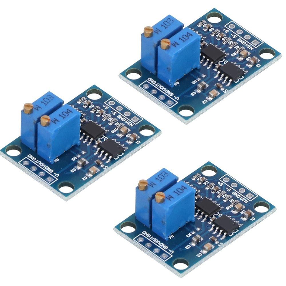 3 Pcs AD620 Voltage Amplifier Module Millivolt Signal Amplifier  Industrial Measurement