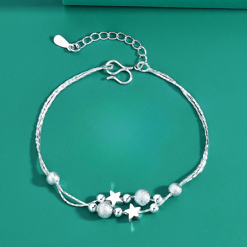 Fine 925 Sterling Silver Crystal Bracelets For Women Fashion Vintage Knot Adjustable Charm Bracelets Party Wedding Jewelry Gifts