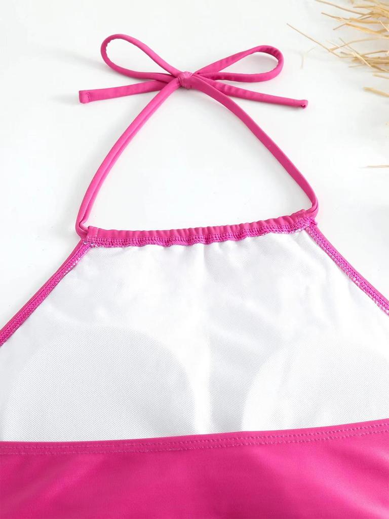 Bikini de Baño Conservador Multicolor Europeo y Americano 2024