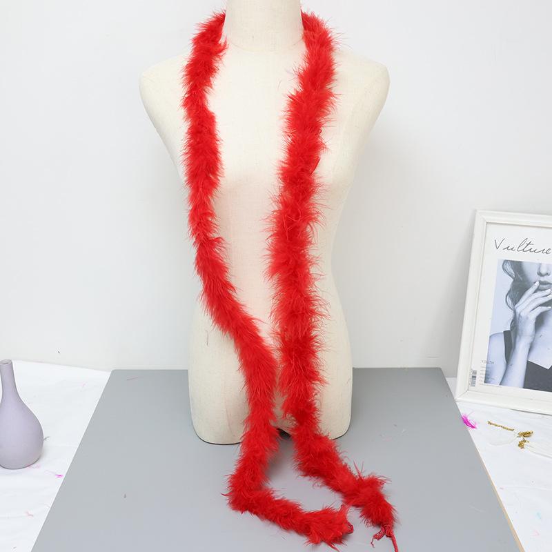 Color Feather Strip Encryption Bold Diy Decorative Turkey Fluff Strip Performance Clothing Skirt Accessories