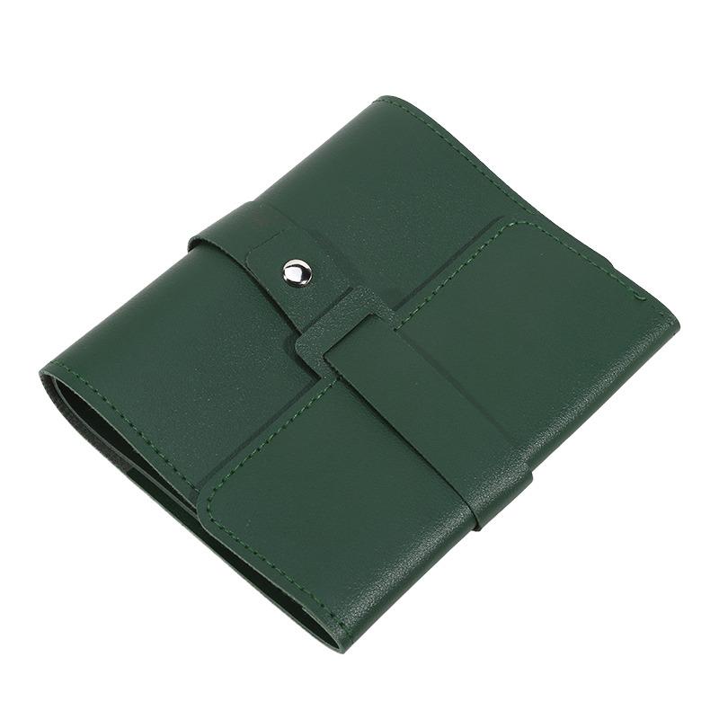 1PC PU Leather Ear Stud Storage Bag Multi-layer Jewelry Finishing Storage Organizer Book Type Storage Bag For Earrings Rings
