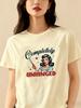Women's Retro Completely Unhinged Graphic T-Shirt Vintage Pin-Up Design S-XXL
