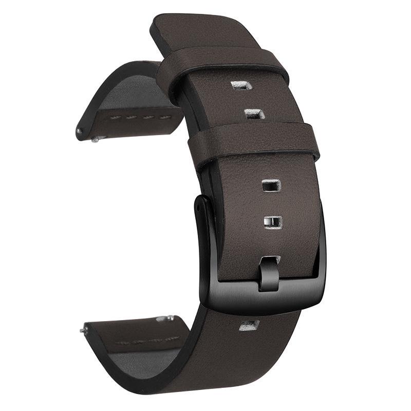 Genuine Leather Watch Strap, Universal Fit for Samsung Gear S3/S2, Huawei, Etc. Available In 20mm/22mm, 4 Sizes