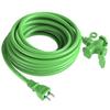 Verlengsnoer voor werk, 30cm, 1m, 5m, 10m, 20m, 30m, 3-weg verdeelstekker, 3 stopcontacten, zacht type, stofvrij, voor tuinmachines, met kap, 1200W.