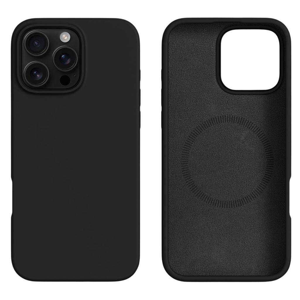 For iPhone 16 Pro Case Compatible with MagSafe Liquid Silicone+PC Phone Cover