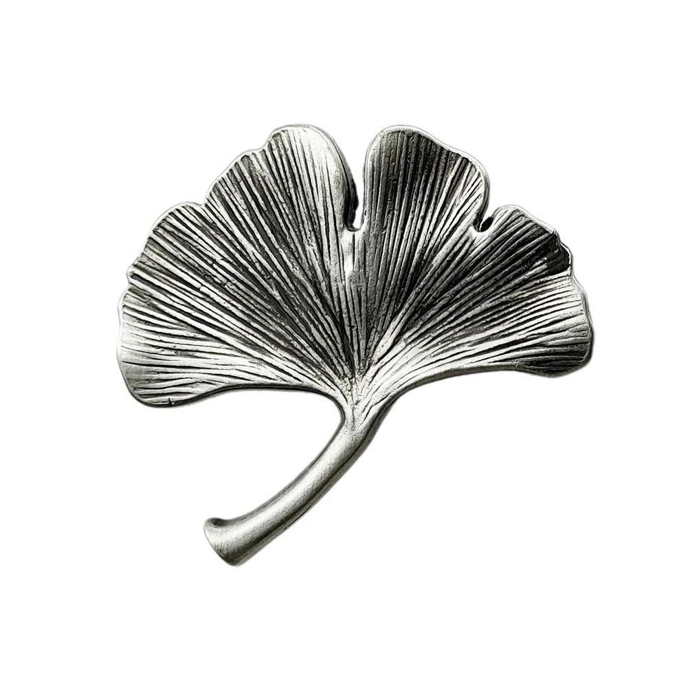 Cupboard Handle Zinc Alloy Cabinet Door Knob Ginkgo Leaf Furniture Drawer Pull Hardware Pulls Bar Knobs Handle For Cabinets