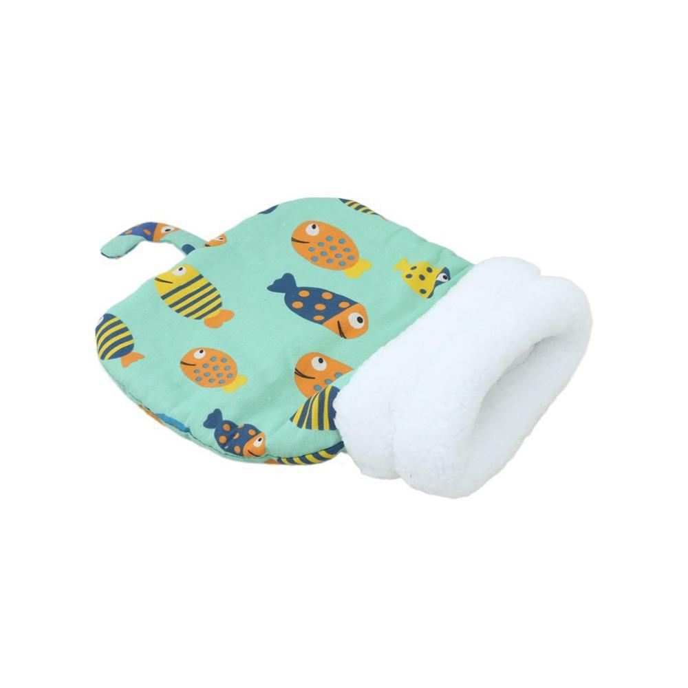 Cute Cartoon Cat Sleeping Bag Thickened Semi-closed Cat Nest Kennel Warm Comfortable Tunnel Cat Nest Winter