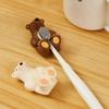 Bear Toothbrush Rack Suction Cup Polar Bear Toothbrush Holder Cute   Bathroom