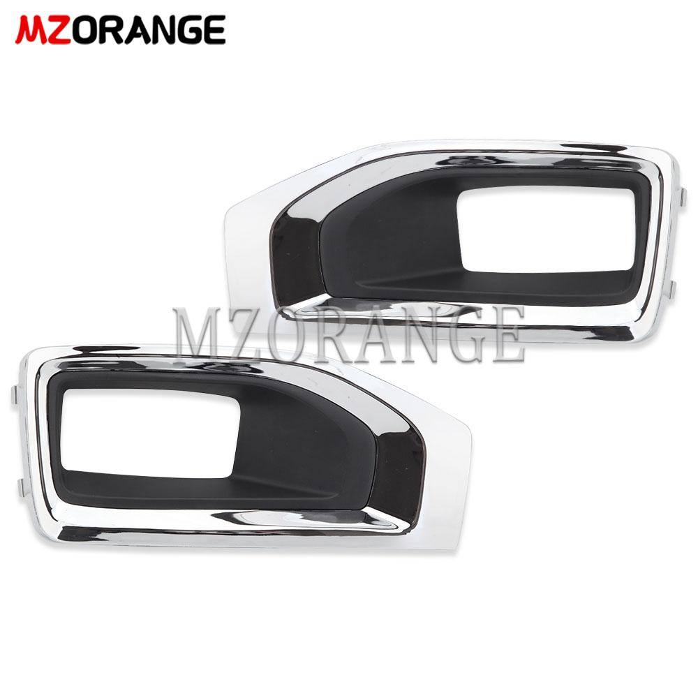 Fog Lights Chrome Cover Grill for GMC YUKON 2015 2016 2017 2018  Fog Lamp Bezel Front Bumper Fog Light Headlight