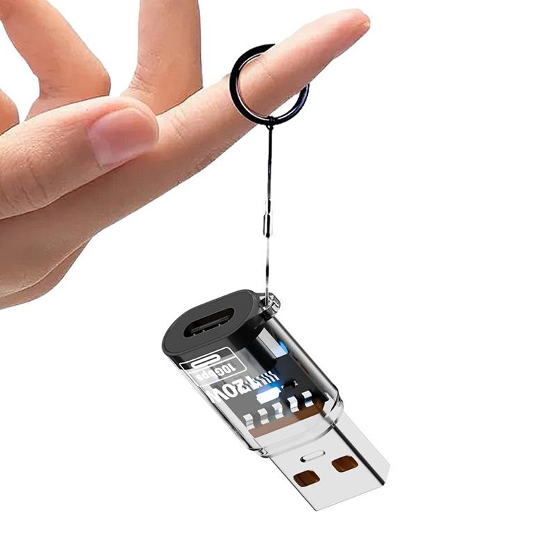 120W Usb To Type C Otg Adapter Usb A Male To Type C Female Cable Converter For Macbook Iphone Ipad Huawei Matepad Xiaomi Laptops