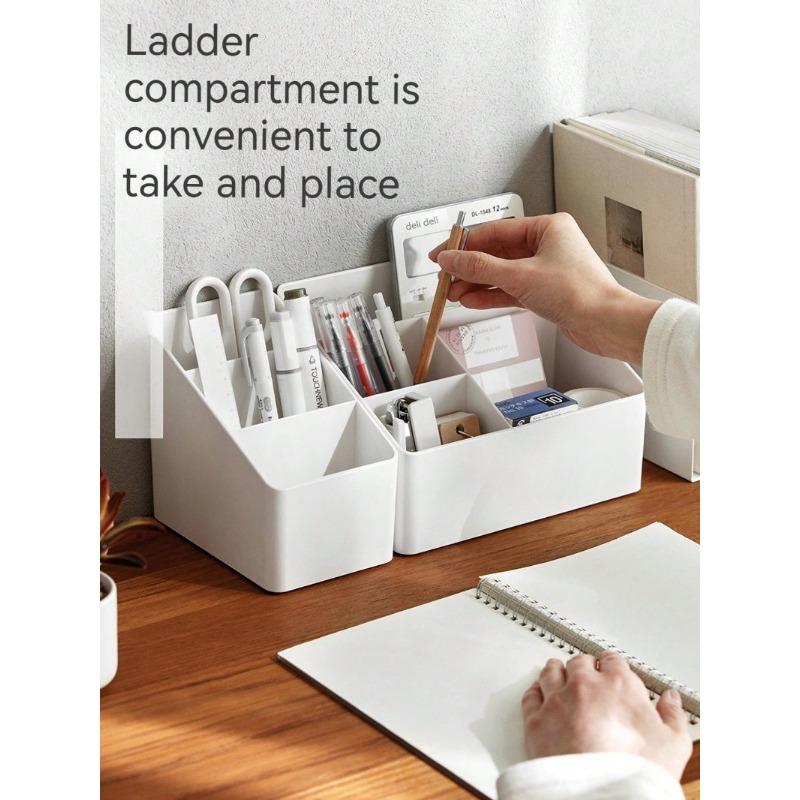 Living Room Desktop Storage Box Plastic Office Cosmetics Finishing Box Remote Multi-function Finishing Storage Box Bat