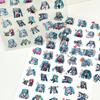 Anime Hatsune Miku Transparent Sticker Cartoon Peripheral Decorative Sticker Notebook Pen Mobile Phone Case Waterproof Stickers