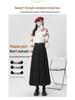 Autumn/Winter 2025 High-Waist Pleated A-Line Skirt - Slimming Woolen Mid-Length for Women