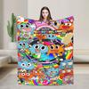 The Amazing World Of Gumball  Soft Warm Blanket  Camping Plush Throw Blanket Aesthetic Outdoor Flannel Bedspread Sofa Bed Cover