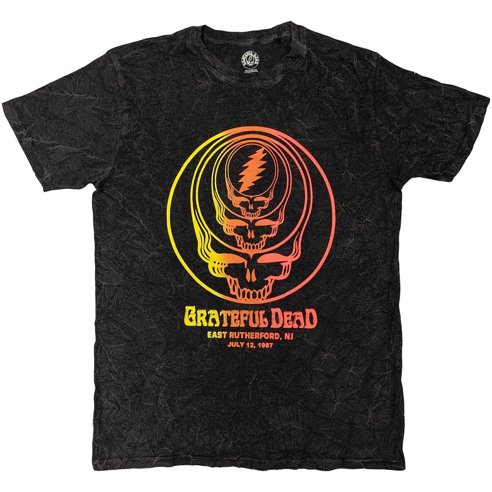 

Grateful Dead Concentric Skulls Dip Dye Official Merch 100% Cotton T-shirt Mens Tees Top M/L/XL NEW- S