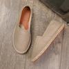 Gentleman Casual Comfort Bohemian Slip On Lazy Shoes Summer Female Mens Flat Slip On Canvas Strap Loafers Straw Espadrilles