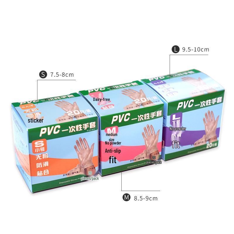 

Newcomer Discount: 20-Pack Powder-Free PVC Disposable Gloves for Kitchen and Beauty M-Transparent-20 Pieces