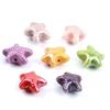 20pcs Handmade Craft Starfish Bead Fresh Color Ceramic Ceramic Spacer Loose Beads Fashion 3D Jewelry Making Material Student