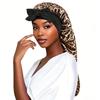 Satin Bow Tie Long Stocking Nightcap Headscarf for Long Hair Protection