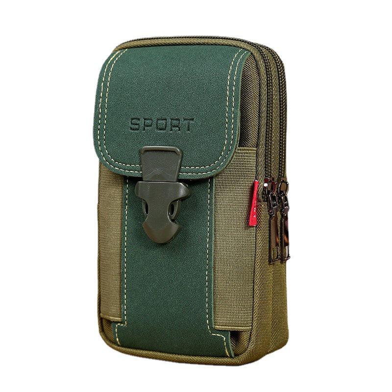 Men's Multifunctional Oxford Cloth Phone Bag with Belt - Stylish and Enhanced Design
