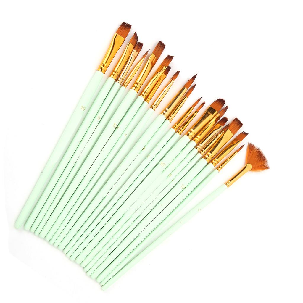 Zestawy pędzli malarskich Multimodalne włosie nylonowe 5 różnych typów Pędzle do farb olejnych do malowania olejem, akwarelą, gwaszem