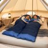 Adult Sleeping Bag, Head Section, Zipper, Storage Bag, 215 x 75 x 10 cm, Navy Blue