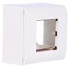 2-module surface-mounted housing for 45x45 accessories