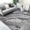 Abstract Texture Large Area Rug Multi-tone Black White Gray Abstract Pattern Carpet Floor Mat for Living Room