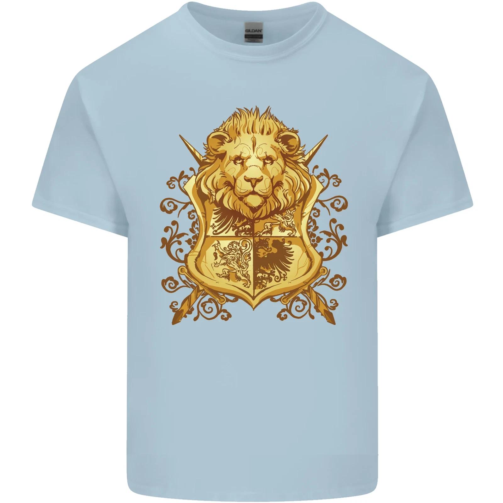 A Heraldic Lion Coat of Arms Shield Kids T-Shirt Childrens L