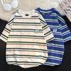 Men's Striped Retro Loose-Fit T-shirt - Summer 2022 Trendy Design
