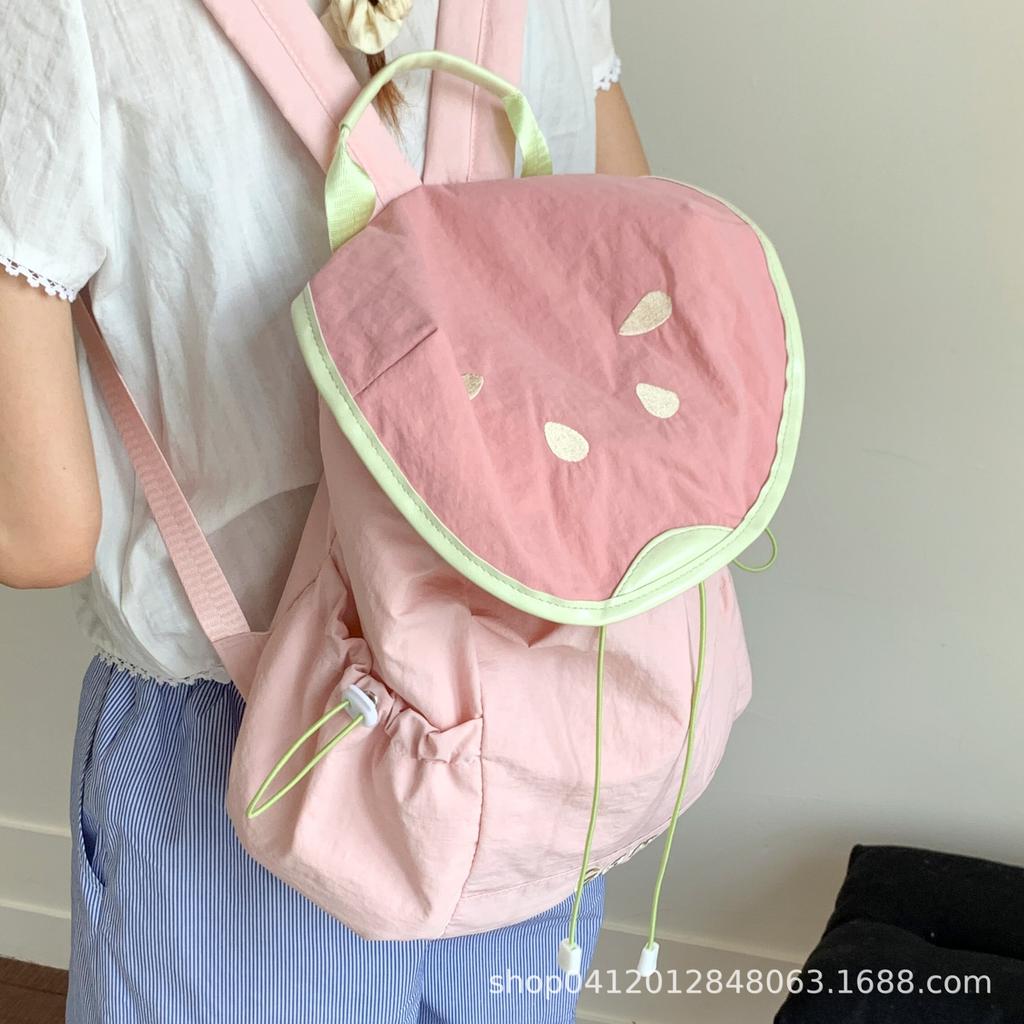 College style backpack women's 2025 new spring and summer fashion travel small backpack versatile commuter backpack