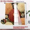 2D FLAT PRINTING 2pcs Curtains (Without Rod) Floral Elegance Design (10) Easter Festival Fashion Curtains Versatile Durable