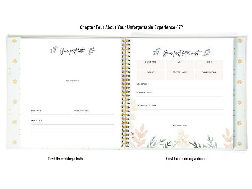 Cross-border Baby Growth Record: Photo Diary & Children's Notebook