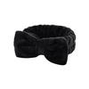 1/2/3pcs Bow Headband Wristband Set Towel Elastic Soft Washing Face Shower Make Up Yoga Sports Skincare Headband For Women Girls