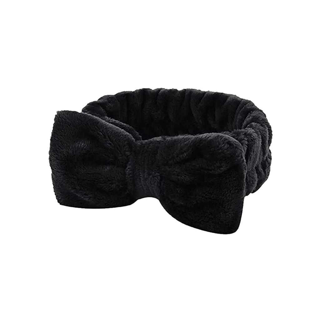1/2/3pcs Bow Headband Wristband Set Towel Elastic Soft Washing Face Shower Make Up Yoga Sports Skincare Headband For Women Girls