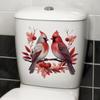 Bishop Bird Wall Stickers Bathroom Decor Creative Toilet Stickers Decorative Waterproof Stickers