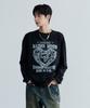 MAISON MINED Doodle Heart Long Sleeve Black