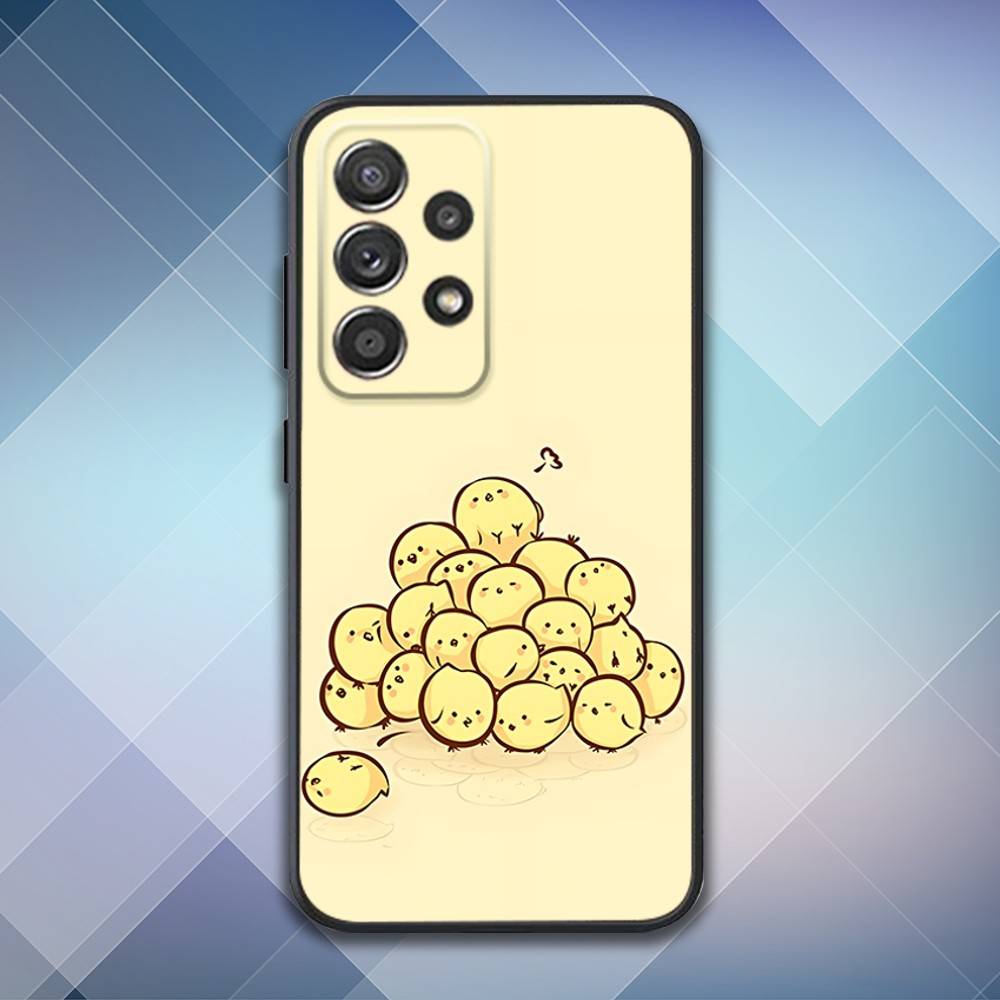 Yellow Duck Phone Case For Samsung S 25,24,23,22,30,21,10,9,Ultra,Plus,Lite,FE,4,5 G Soft Black Case