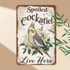 Vintage Weathered Parrot Metal Tin Sign Wall Decor Rustic Home Bar Cafe Garage