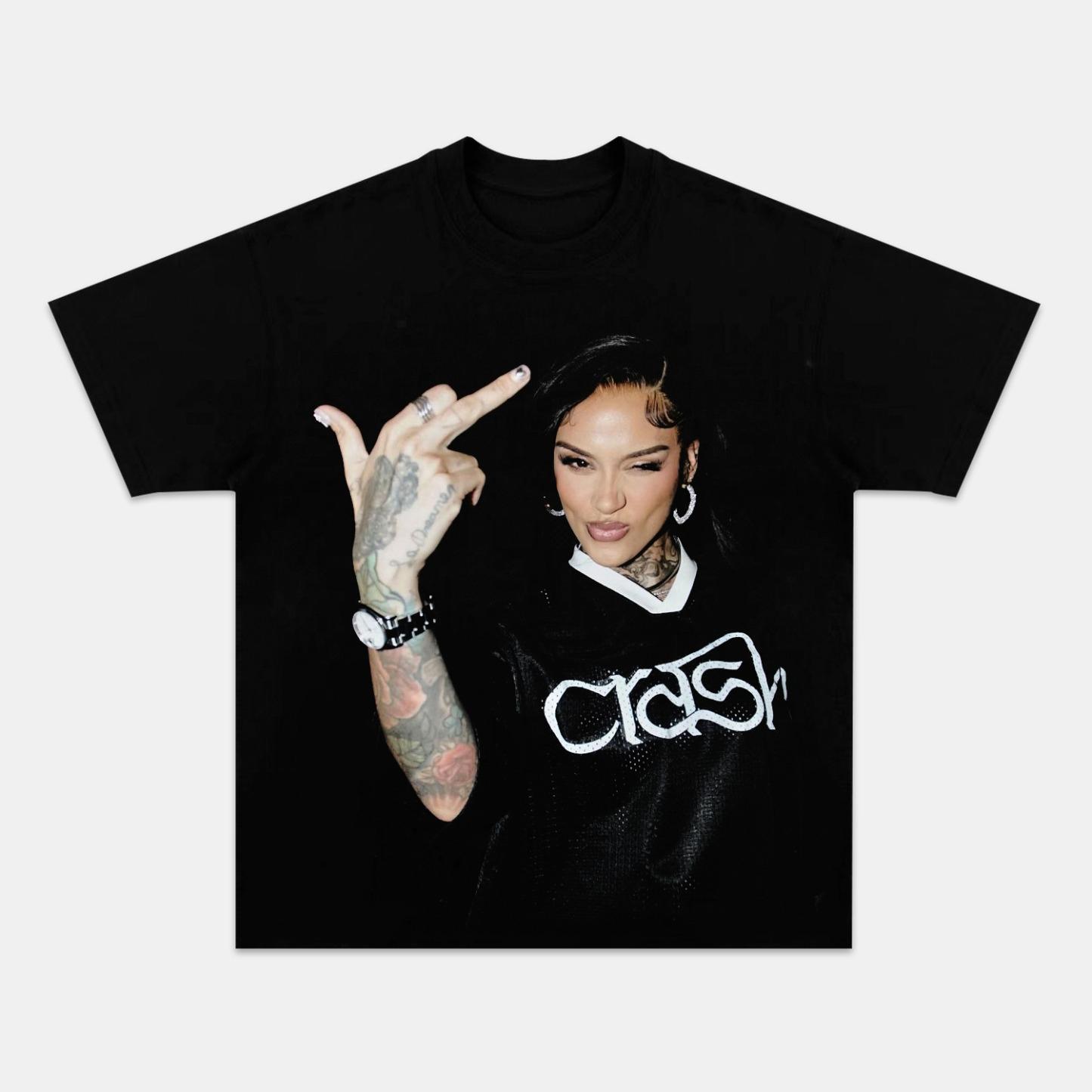 Kehlani Crash Yk Graphics Cotton Unisex Shirt Summer New Unisexs clothing and Womens Fashion Hiphop Tshirt Fan Gifts L