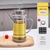 Glass Oil Dispenser: Leak-Proof, Precise Measurement for Cooking Oils, Soy Sauce, or Vinegar. Perfect for Your Kitchen.