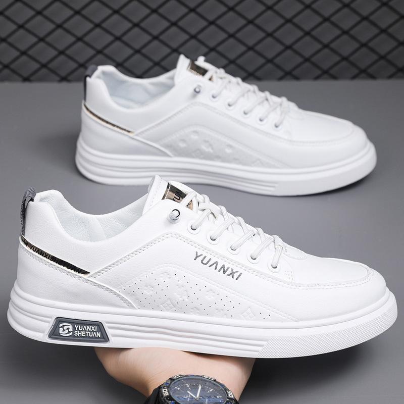 

New 2025 versatile little white shoes one-pedal men s shoes board shoes spring and autumn shoes casual sports shoes light and breathable 38