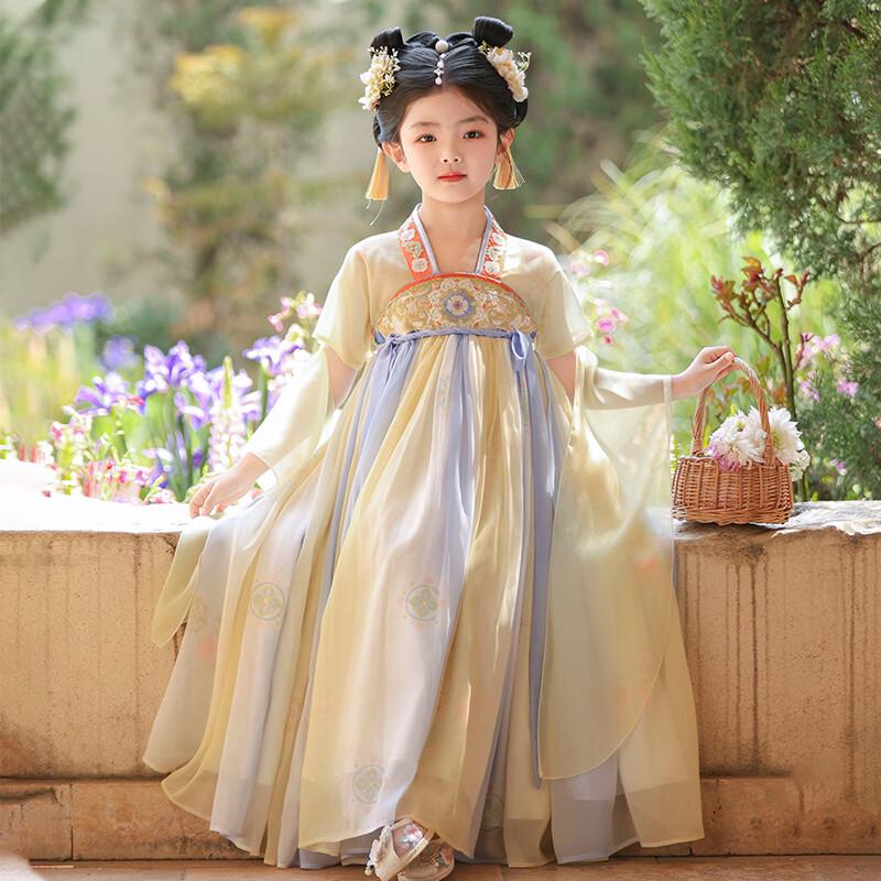 

Anneyol Girls Hanfu Summer Princess Dress 110
