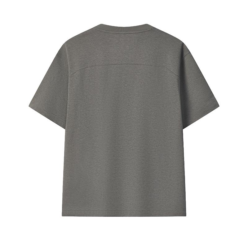 FILA Milano Series Casual Loose Comfortable T-Shirt Men tops Dark-Gray F11M625120FDY